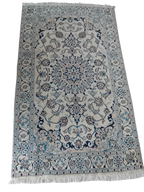 Tappeto Nain 2,00x1,20 m in Lana, Seta e Cotone