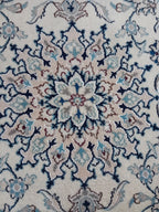 Tappeto Nain 2,00x1,20 m in Lana, Seta e Cotone
