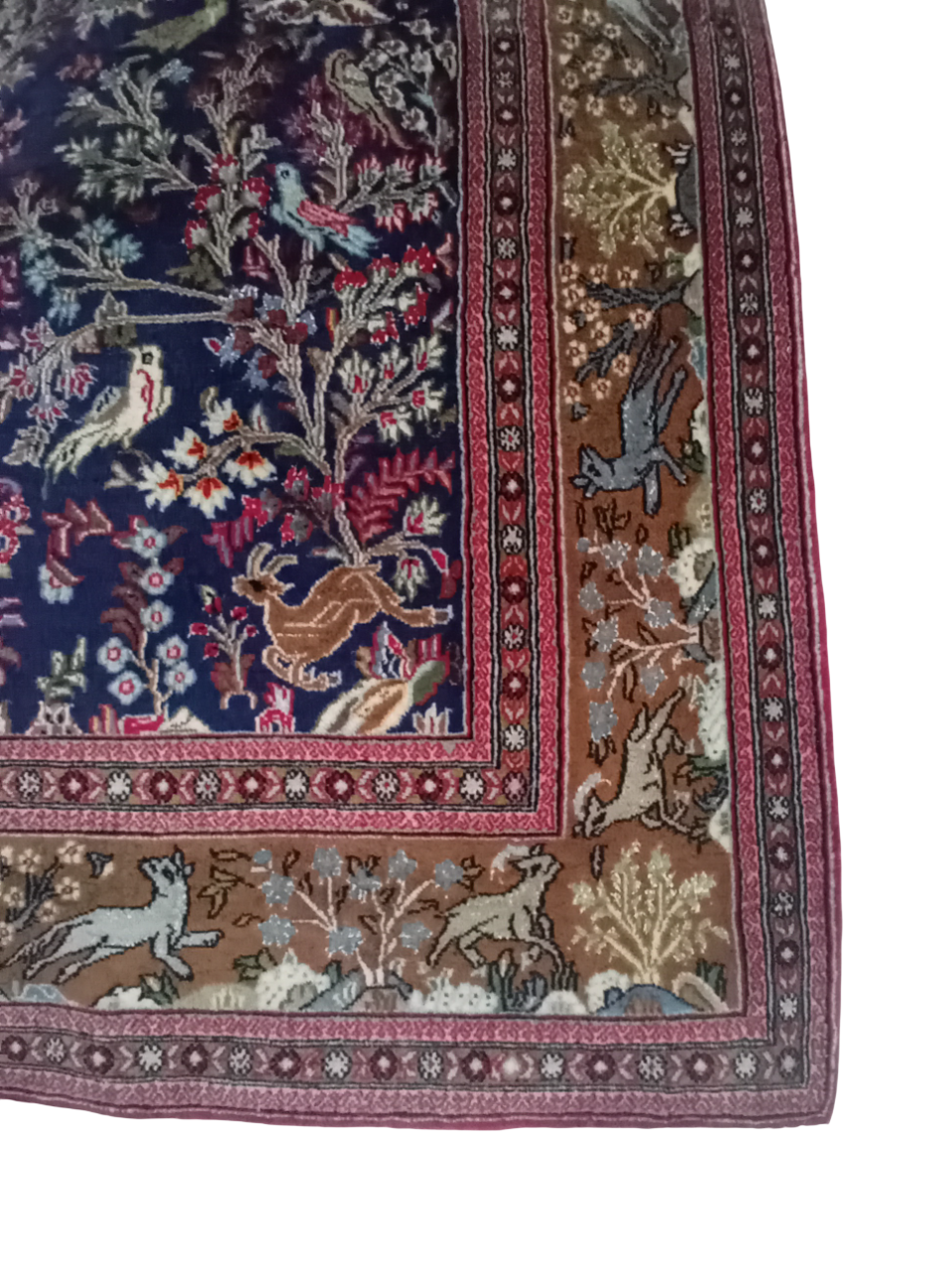 Tappeto Qum in Lana, Seta e Cotone