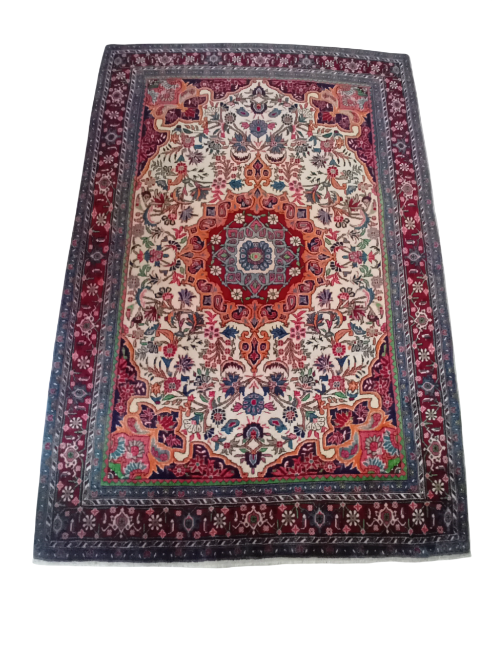 Tappeto Bijar in Lana e Cotone 204×133 cm