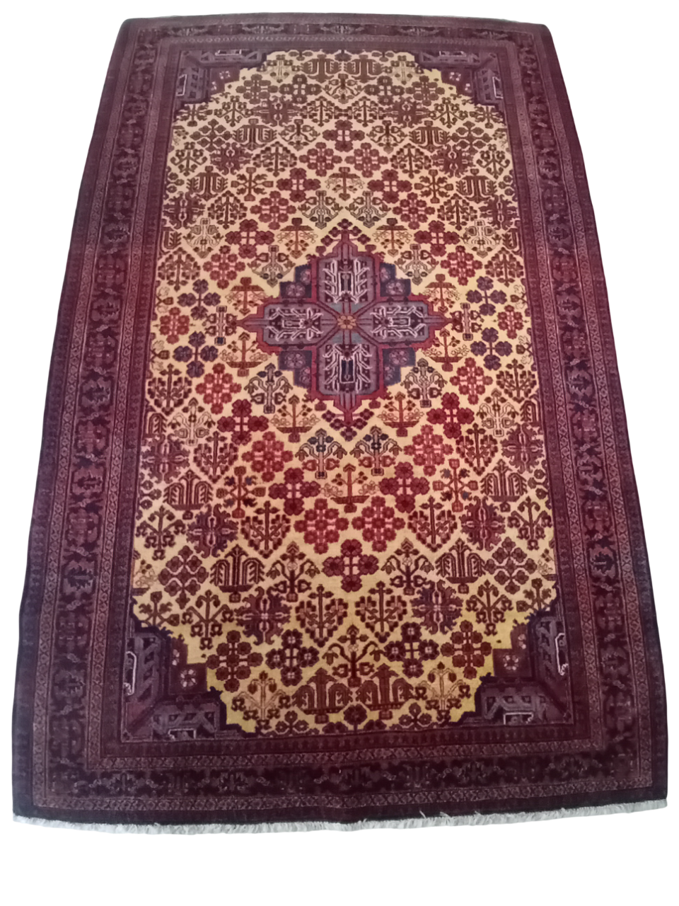 Tappeto Meymeh in Lana e Seta 211×134 cm
