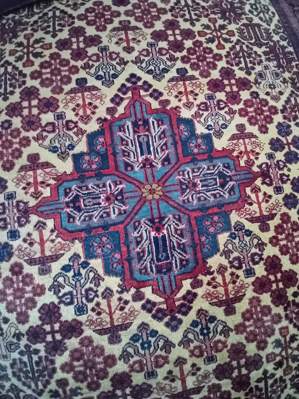 Tappeto Meymeh in Lana e Seta 211×134 cm