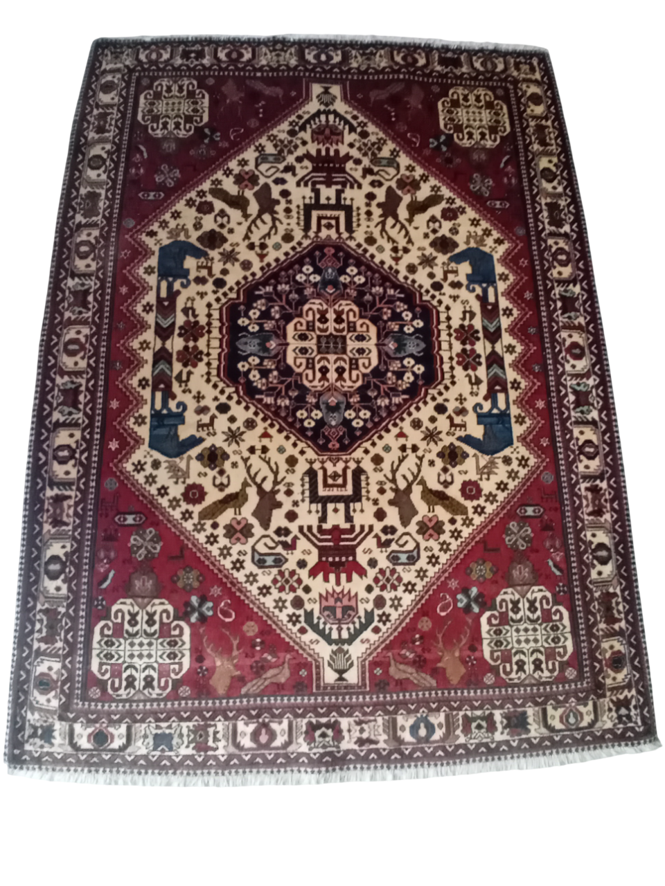 Tappeto Abadeh in Lana e Cotone 202×130 cm