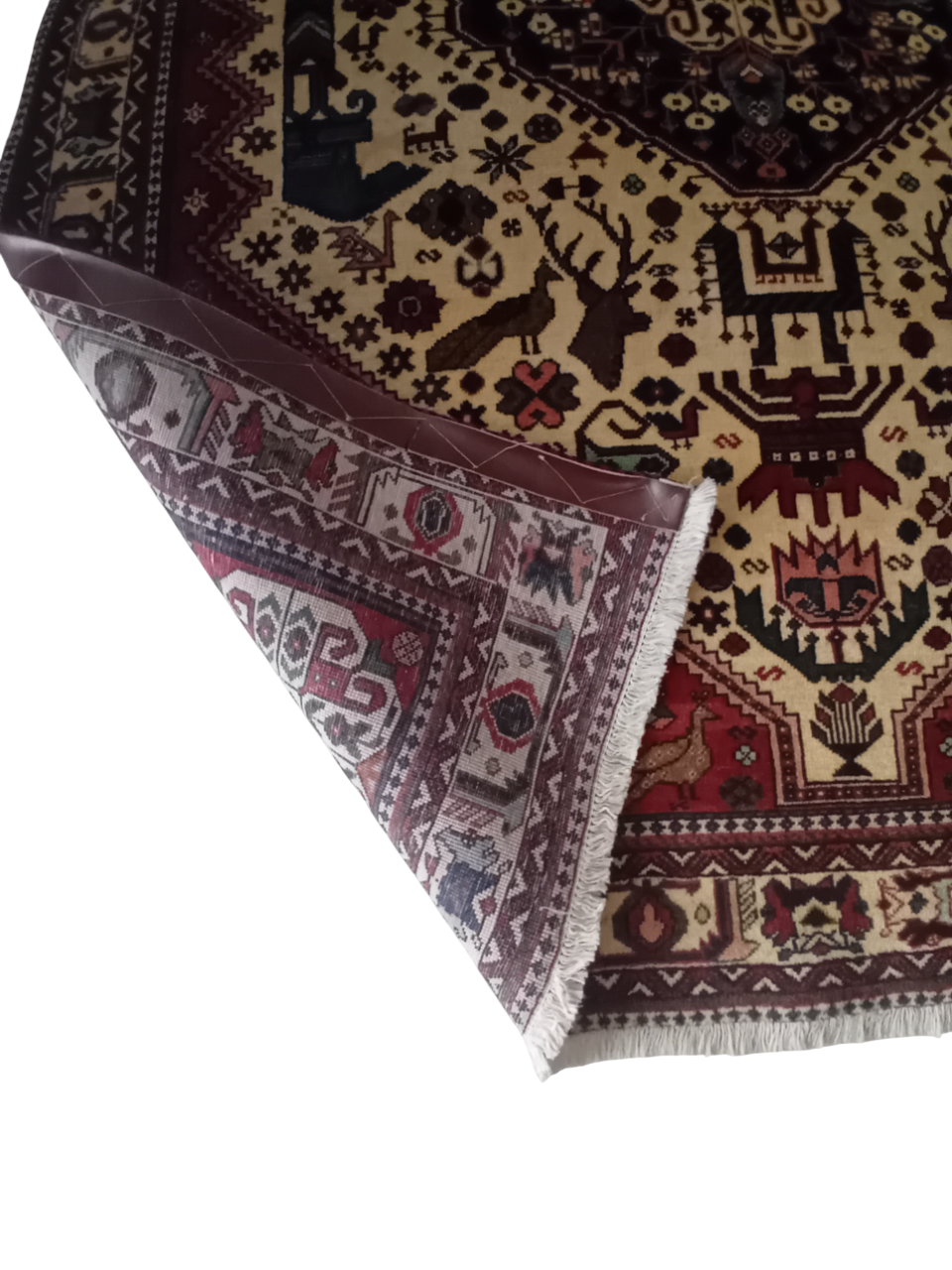 Tappeto Abadeh in Lana e Cotone 202×130 cm