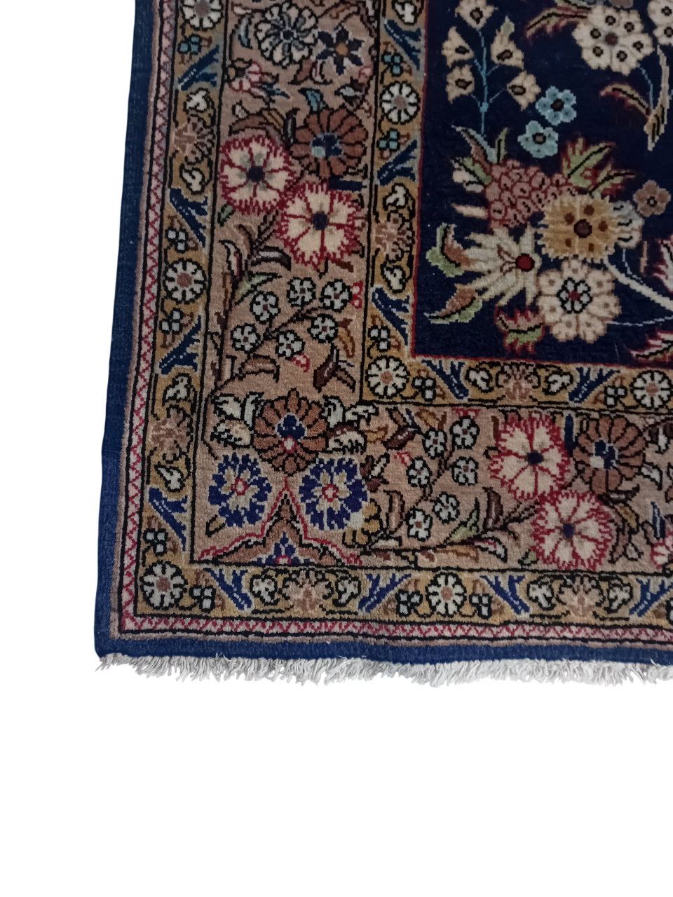 Tappeto Qum Vecchio in Lana e Cotone – 157x104 cm, Fatto a Mano