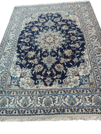 Tappeto Nain  200x150 cm – Lana e Seta di Alta Qualità