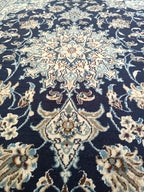 Tappeto Nain  200x150 cm – Lana e Seta di Alta Qualità