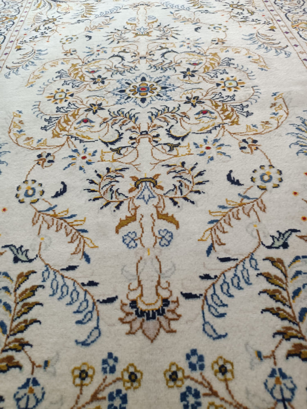 Tappeto Kashan di vecchia manifattura – Lana e cotone – 158 x 110 cm