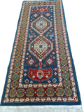 Tappeto Shirvan 143x63 cm – Lana e Cotone, Fatto a Mano Russo