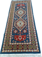 Tappeto Shirvan 143x63 cm – Lana e Cotone, Fatto a Mano Russo