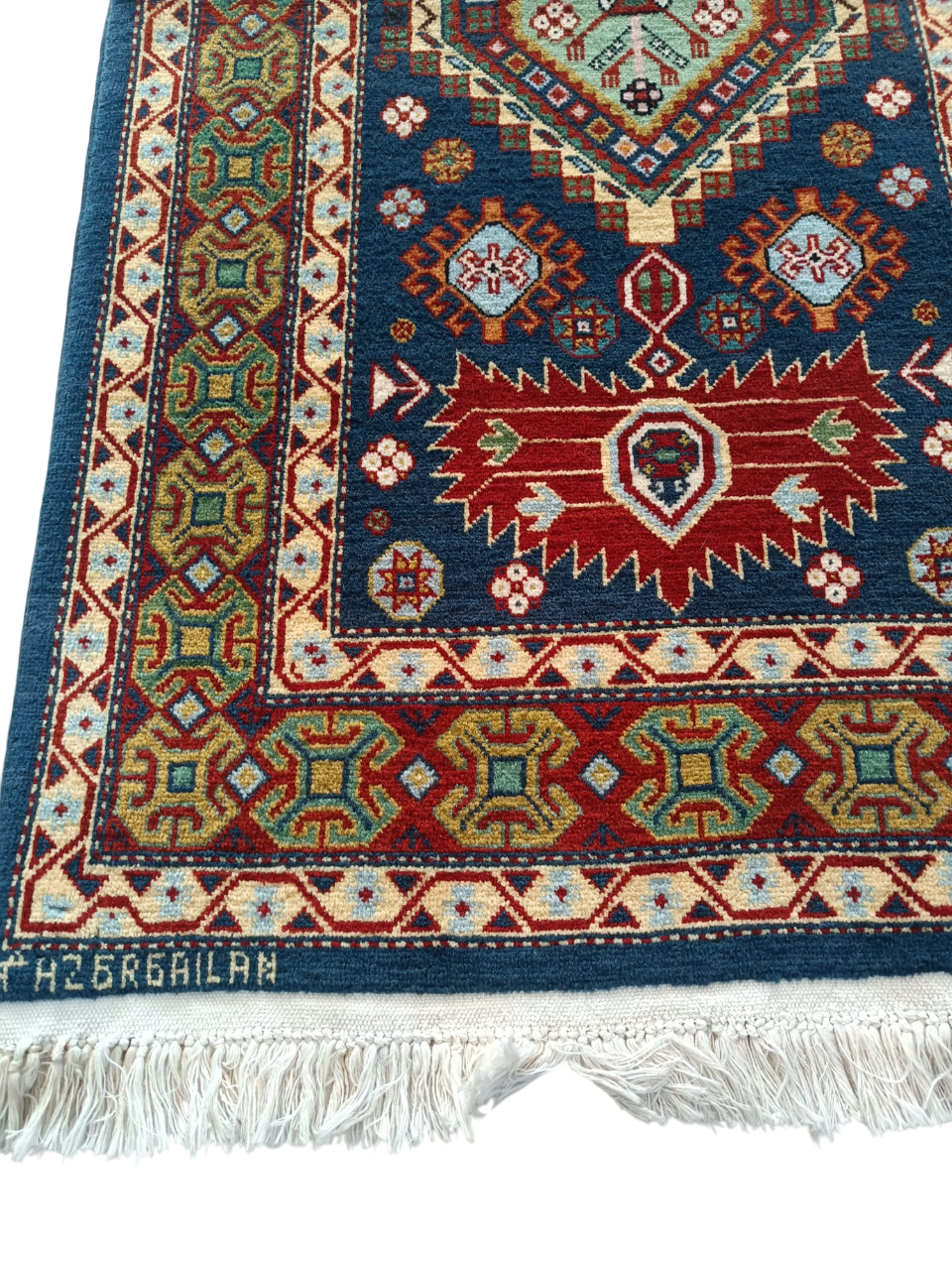 Tappeto Shirvan 143x63 cm – Lana e Cotone, Fatto a Mano Russo