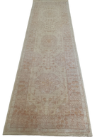 Tappeto Zigler Farahan 250x80 cm in Lana e Cotone, Fatto a Mano