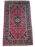 Tappeto Kashan 140x105 cm in Lana e Cotone, Fatto a Mano