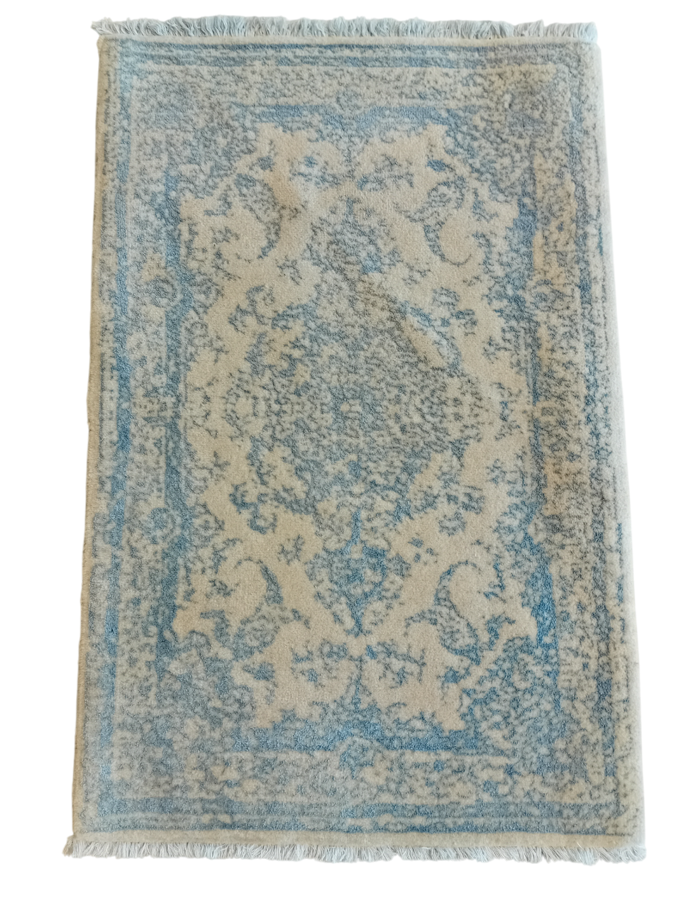 Tappeto Handloom in Lana e Seta Naturale – 90 x 59 cm