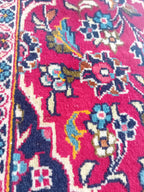 Tappeto Kashan 140x105 cm in Lana e Cotone, Fatto a Mano