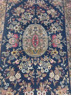 Tappeto Qum Vecchio in Lana e Cotone – 157x104 cm, Fatto a Mano