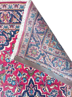 Tappeto Kashan 140x105 cm in Lana e Cotone, Fatto a Mano